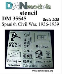 Трафарет 1/35 громадянська війна в Іспанії 1936-39 рр. DAN Models 35545