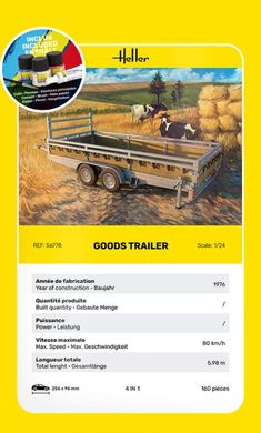 Heller 56778 Trailer 1/24 Starter Kit