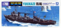Збірна модель есмінця Water Line Series 444 IJN Destroyer YUKIKAZE 1945 Aoshima 03395 1:700
