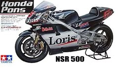 Збірна модель 1/12 мотоцикл Honda Pons NSR500 '01 + набір доповнень Tamiya 14087