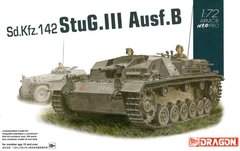 Збірна модель 1/72 ПТУ Sd.Kfz.142 StuG.III Ausf.B w/Neo Track Dragon 7636