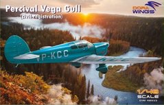 Assembled model 1/48 aircraft Percival Vega Gull (civil registration) DW 48015