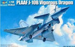 Збірна модель 1/48 літак PLAAF J-10B Vigorous Dragon Trumpeter 02848