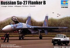 Збірна модель 1/144 літак Су-27 Su-27 Flanker B Trumpeter 03909