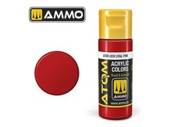 Acrylic paint ATOM Coral Pink Ammo Mig 20035