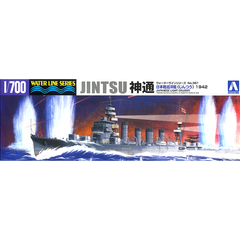 Сборная модель 1/700 крейсер Water Line Series Japanese Navy Light Cruiser Jintsu 1942 Aoshima 04009
