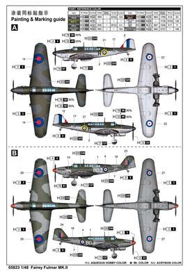 Збірна модель 1/48 британський палубний винищувач Fulmar MK.II Trumpeter 05823