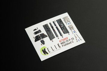 3D наклейки 1:72 МиГ-21 F-13 для Revell Kelik K72059