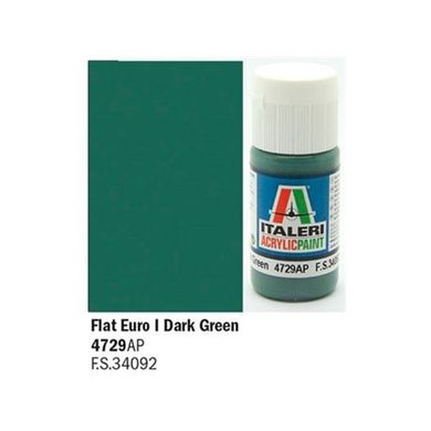 Акриловая краска темно-зеленый евро Euro Dark Green 20ml Italeri 4729