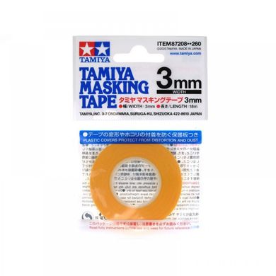 Малярська стрічка Tamiya шириною 3 мм x 18 м Tamiya 87208