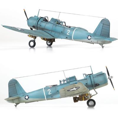 Збірна модель 1/48 літак USN SB2U-3 The Battle of Midway 80th Anniversary Academy 12350