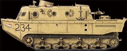 Assembled model 1:35 Land-Wasser-Schlepper (LWS) amphibious tractor Early production Hobby Boss 82430