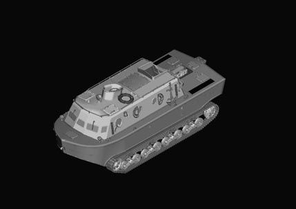 Assembled model 1:35 Land-Wasser-Schlepper (LWS) amphibious tractor Early production Hobby Boss 82430