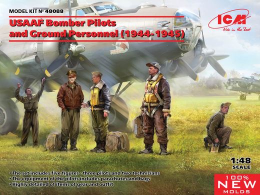 Figures 1/48 US Bomber Pilots and Engineers (1944-1945) ICM 48088