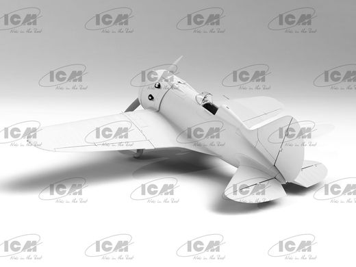 Prefab model 1/32 aircraft I-16 type 10 with Chinese pilots ICM 32008
