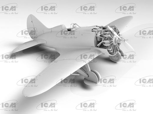 Сборная модель 1/32 самолет I-16 тип 10 с китайскими пилотами ICM 32008