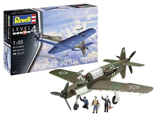 Збірна модель 1/48 винищувач-бомбардувальник Dornier Do 335 "Pfeil" Revell 03795