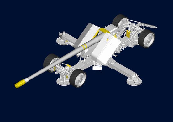 Збірна модель 1/35 німецька протитанкова гармата Pak44 (Krupp) часів Другої світової війни Trumpeter 02317