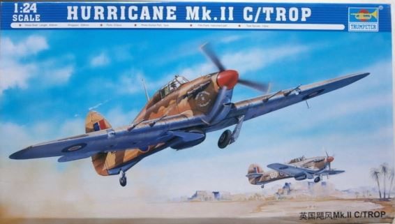 Збірна модель 1/24 гвинтовий літак Hurricane Mk.II C/Trop Trumpeter 02416