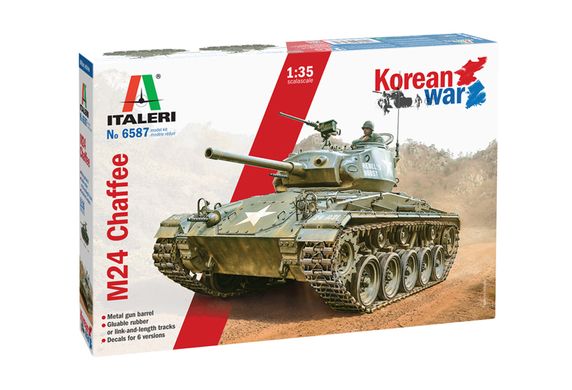 Сборная модель 1/35 танк M24 Chaffee Корейская война Italeri 6587