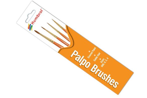 Palpo Brush Pack - Size 000/0/2/4 Humbrol AG4250