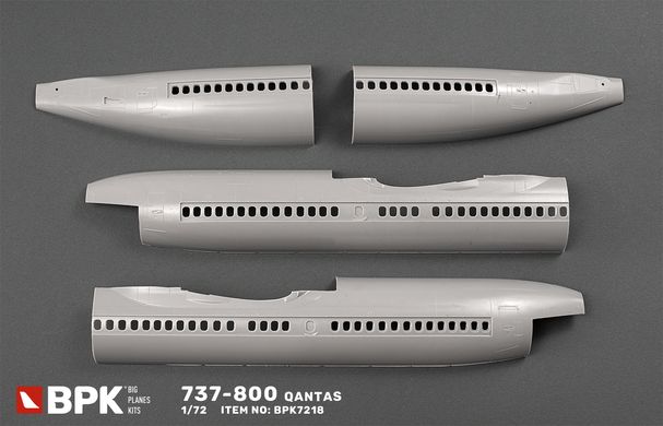 Assembled model 1/72 aircraft Boeing 737-800 Qantas BPK 7218