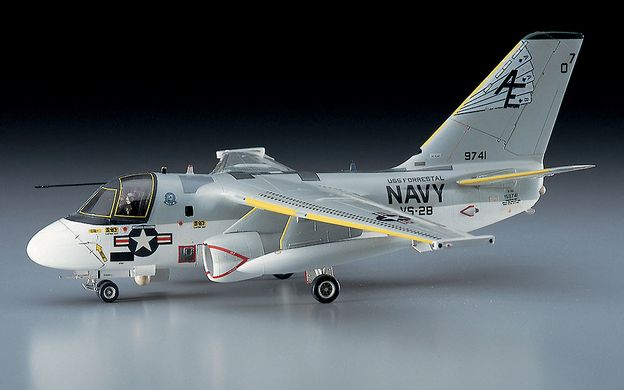 Збірна модель 1/72 протичовновий літак ВМС США S-3A Viking Hasegawa E07 00537