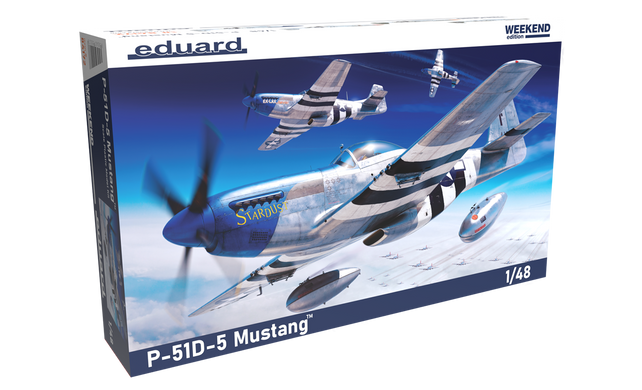 Сборная модель 1/48 винтовой самолет P-51D-5 Mustang Weekend edition Eduard 84172