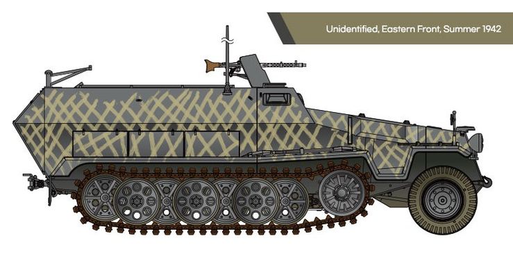 Сборная модель 1/35 бронеавтомобиль German Sd.kfz.251 Ausf.C Academy 13540