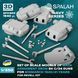 Set of scale models 1:350 main armament 38 cm SK C/34 for Bismarck Revell kit SPALAH 01853