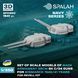 Set of scale models 1:350 main armament 38 cm SK C/34 for Bismarck Revell kit SPALAH 01853