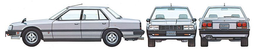 Збірна модель 1:24 автомобіль Nissan Skyline Sedan 2000 Turbo GT-ES Tamiya 24374
