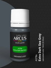Acrylic paint Extra Dark Sea Gray Arcus A378