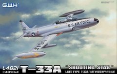 Prefab model 1/48 aircraft T-33A "Shooting Star" Late Type T-33 Great Wall Hobby L4821