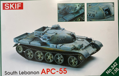 Assembly model 1/35 BTR-55 of the Lebanese army SKIF 242