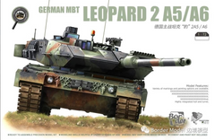Збірна модель танк 1/72 German MBT Leopard 2 A5/A6 Border TK7201