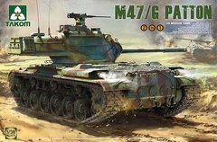 Сборная модель 1/35 американский средний танк US M47/M47G Patton 2 в 1 Takom 2070