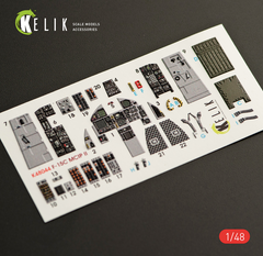 F-15C MSIP II Eagle Interior 3D Stickers for GWH Kit (1/48) Kelik K48044, In stock