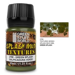 Матовая акриловая текстура для эффекта брызг грязи Splash Mud Textures - GREEN 30 мл GSW 2788
