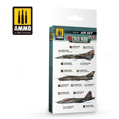 Acrylic Paint Set Cold War Volume 2 Soviet Fighters - Ammo Mig Bomber 7239