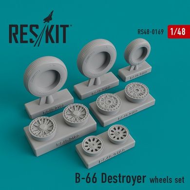 1/48 Scale Model B-66 Destroyer Reskit Wheels Set RS48-0169, In stock