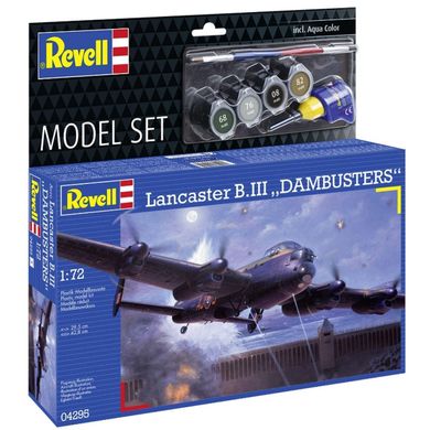 Стартовий набір 1/72 літак Lancaster B.III "DAMBUSTERS" Revell 64295