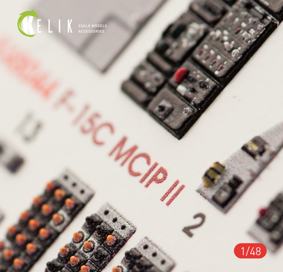 F-15C MSIP II Eagle Interior 3D Stickers for GWH Kit (1/48) Kelik K48044, In stock