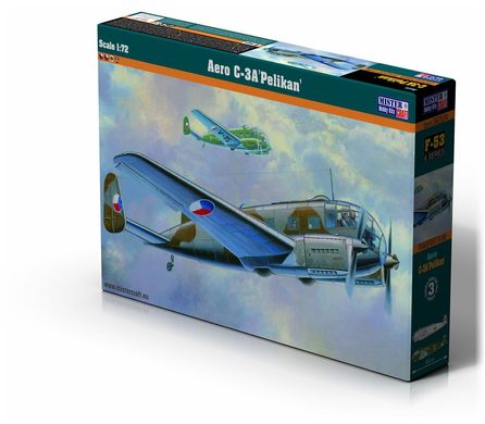 Збірна модель 1/72 гвинтовий літак Aero C-3A 'Pelikan' MisterCraft F53