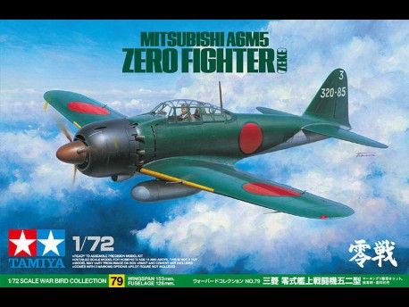 Збірна модель 1/72 літак Mitsubishi A6M5 Zero Fighter (Zeke) Tamiya 60779