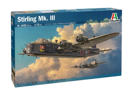 Збірна модель 1/72 літак Stirling Mk. III Italeri 1462