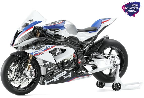 Assembled model 1/9 motorcycle BMW HP4 Race Pre-colored Meng Model MT-004s