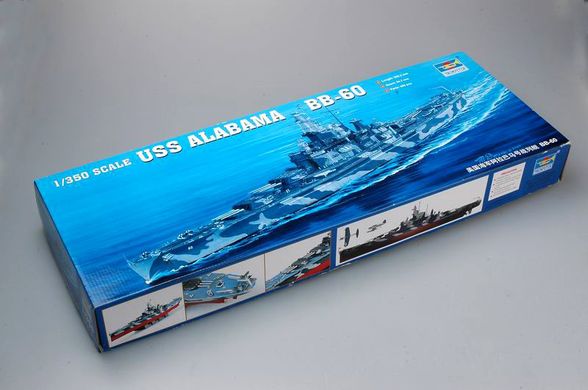 Збірна модель 1/350 лінкор USS Alabama BB-60 Trumpeter 05307