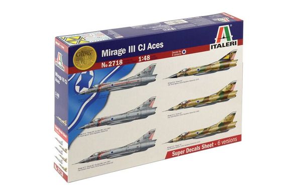 Збірна модель винищувача Mirage III CJ Aces Italeri 2718