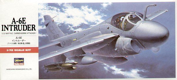 Збірна модель 1/72 реактивний літак A-6E Intruder Hasegawa 00338